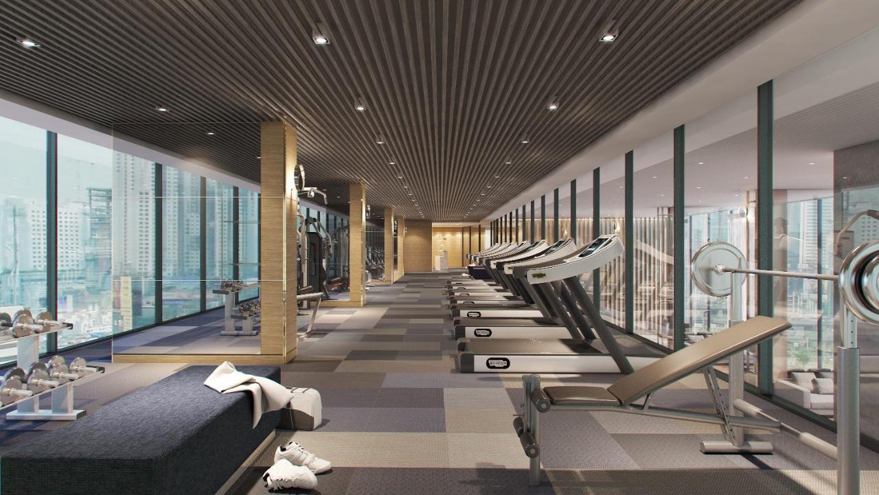 Somerset Rama 9 Bangkok Zewnętrze zdjęcie The gym at the hotel